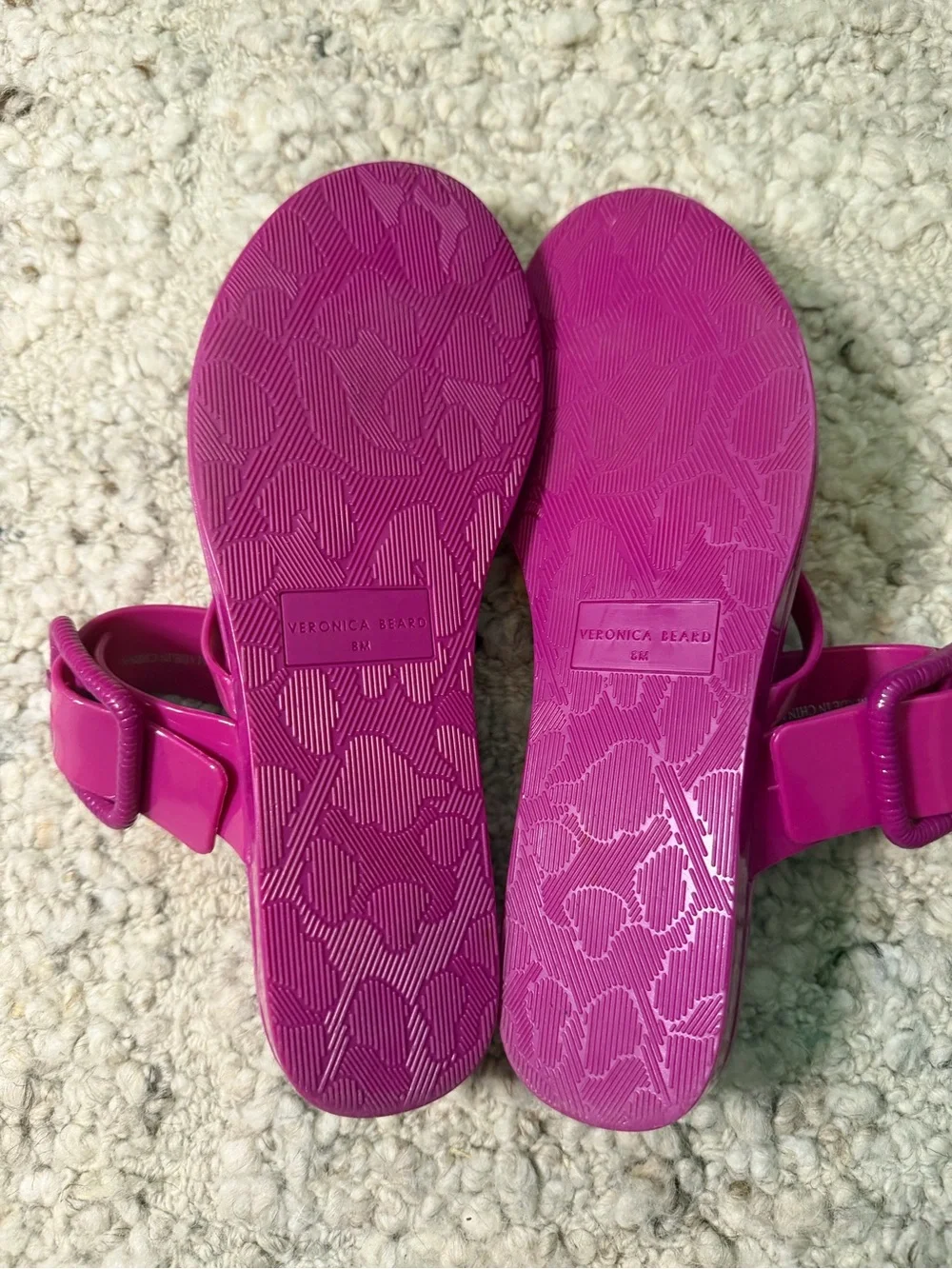 Veronica Beard Pink Jelly Sandals